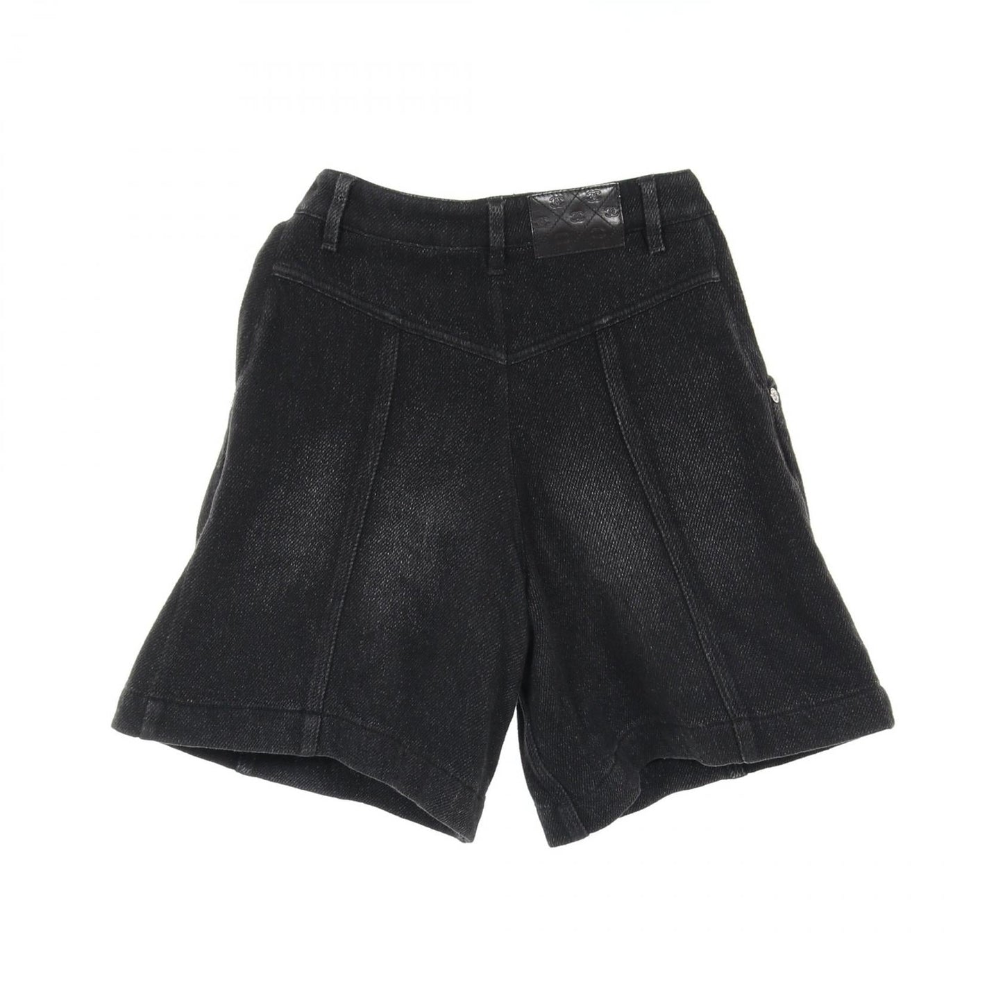 Chanel Coco Mark Denim Pants Black