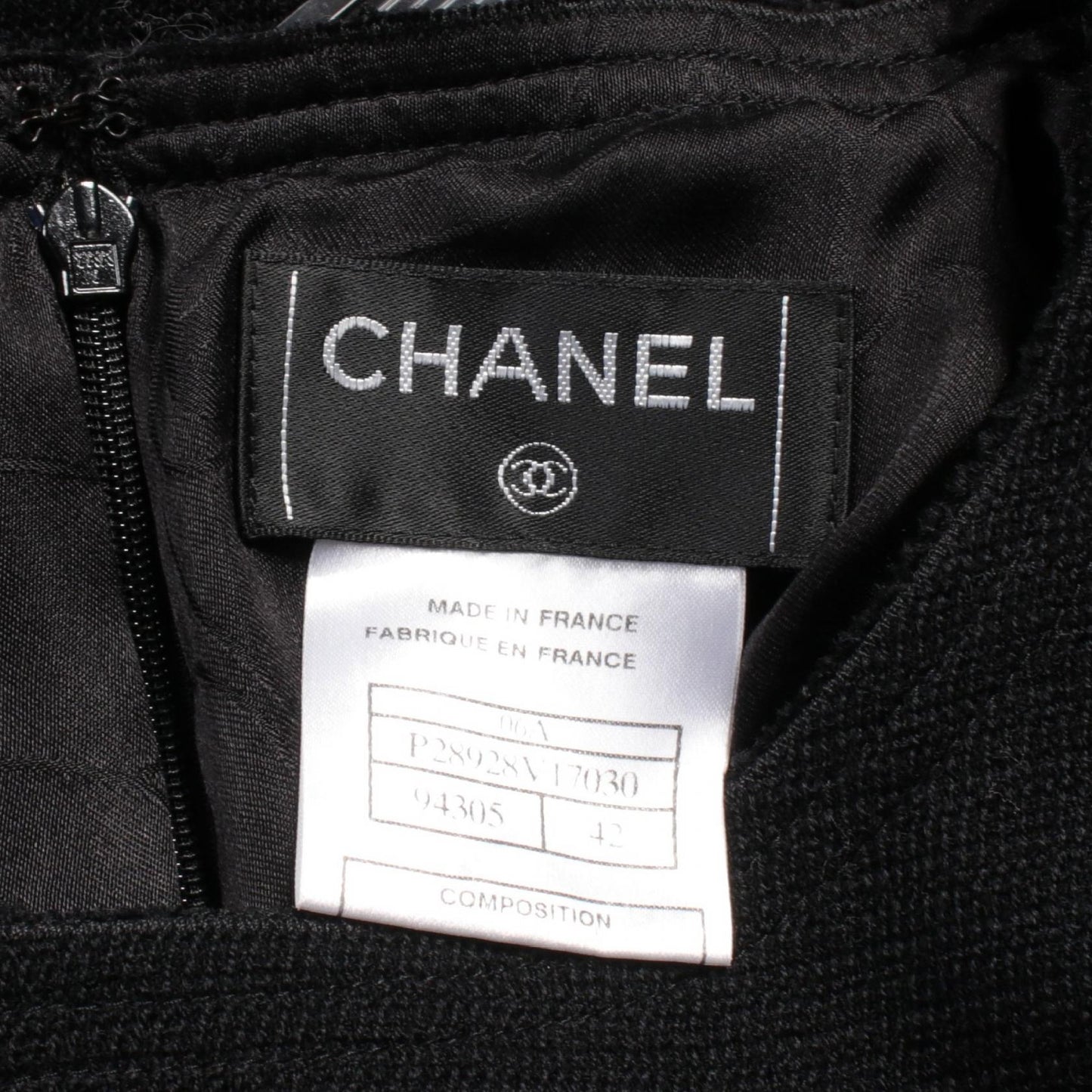 Chanel Wool Dress Black P28928V17030