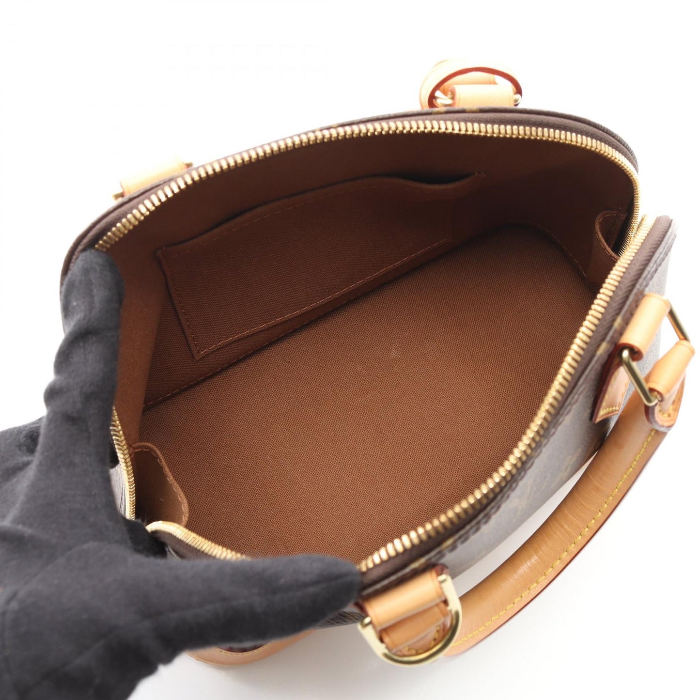 Louis Vuitton Alma BB Monogram Coated Canvas Handbag