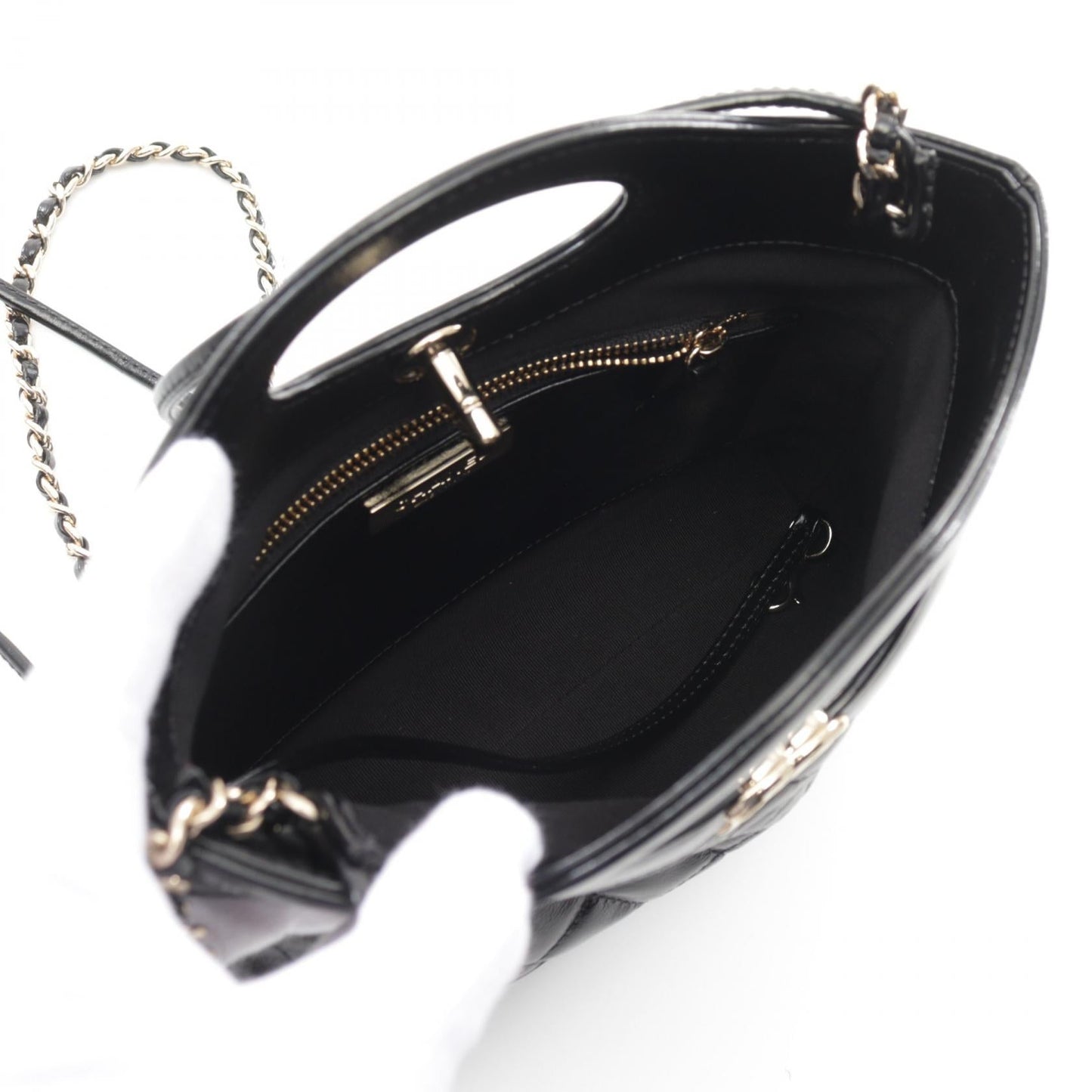 Chanel 31 Leather Shoulder Bag Black AS4133