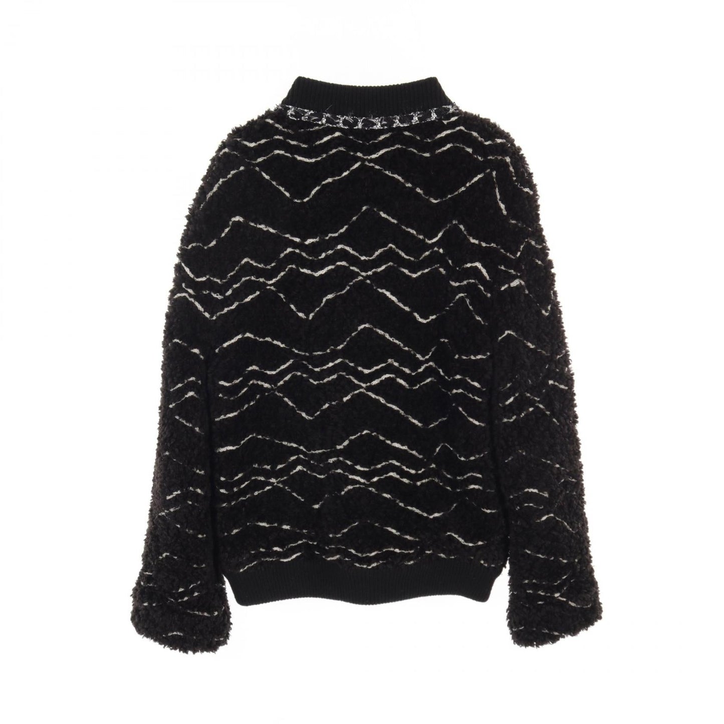 Chanel Acrylic Alpaca Jacket Black/White