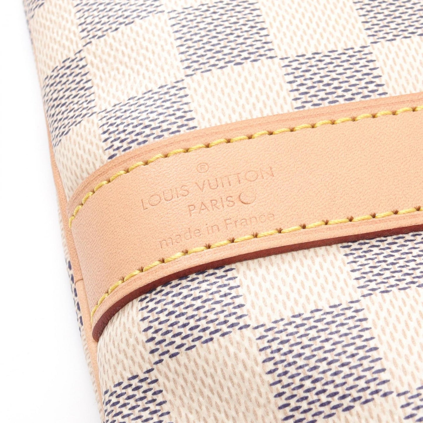 Louis Vuitton Keepall Bandouliere Damier Azur Boston Bag