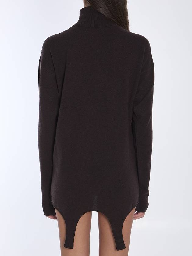 Saint Laurent Turtleneck Garter Sweater