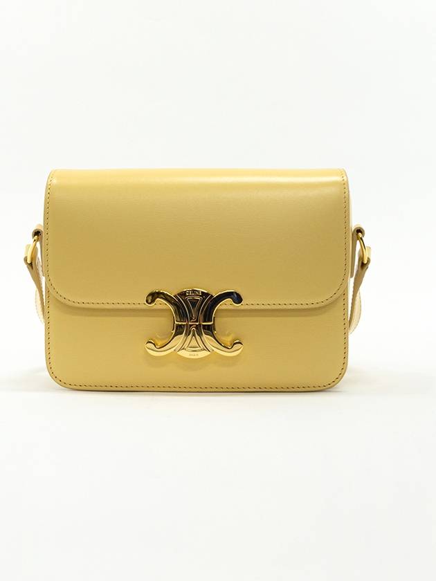 CELINE Teen Triomphe Shiny Calfskin Cross Bag Fallen
