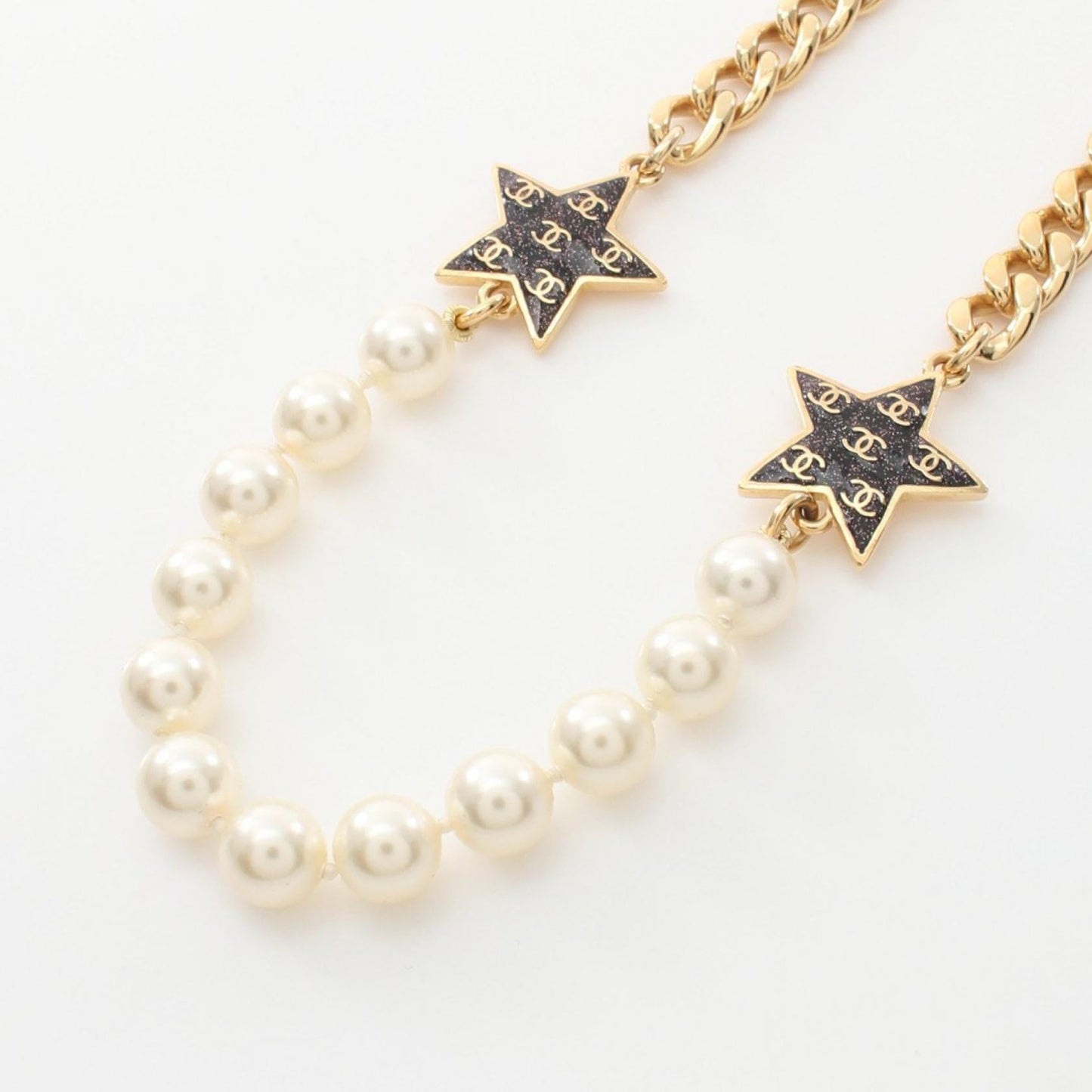 Chanel Coco Mark Star Necklace Gold Plated