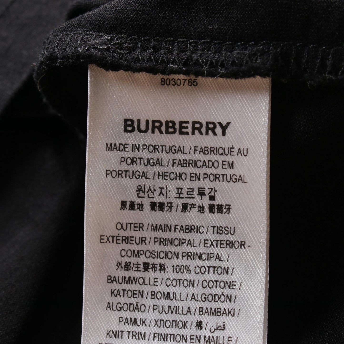 Burberry Cotton Top Black/White