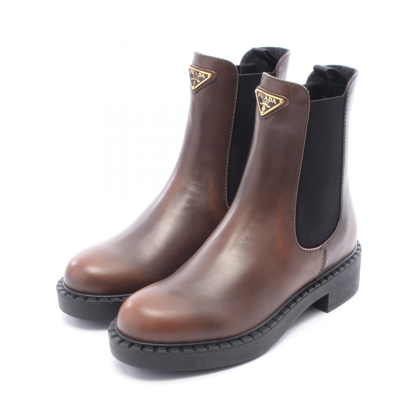 Prada Leather Chelsea Boots
