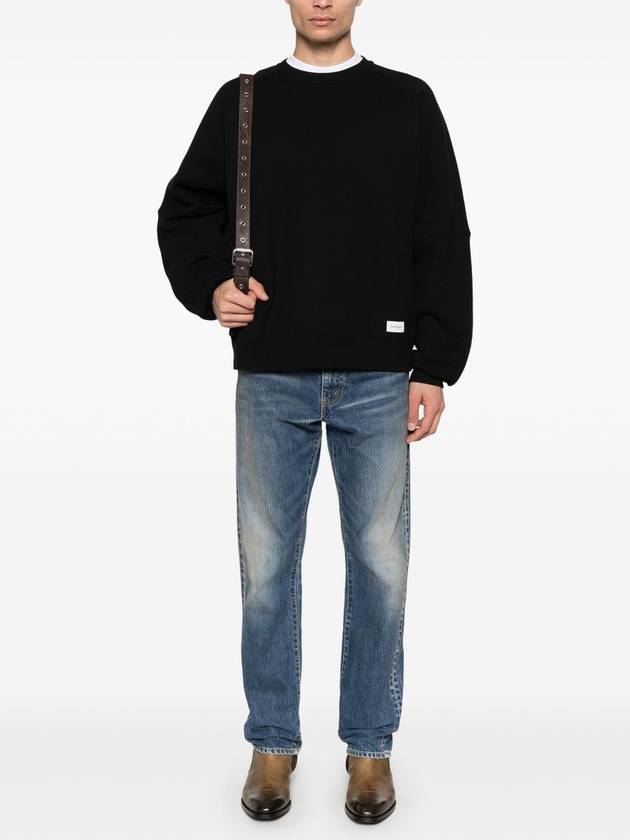 Saint Laurent Cotton Sweatshirt Black