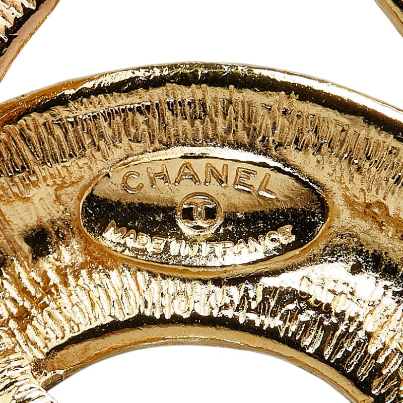 Chanel Coco Mark Matelasse Brooch Gold