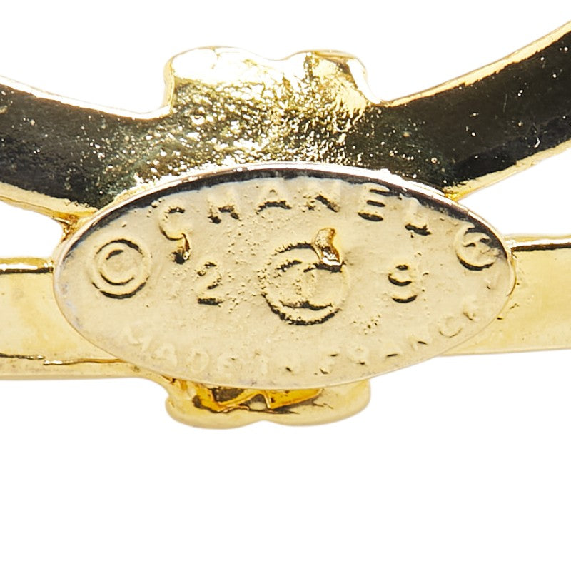 Chanel Vintage Coco Mark Square Brooch Gold