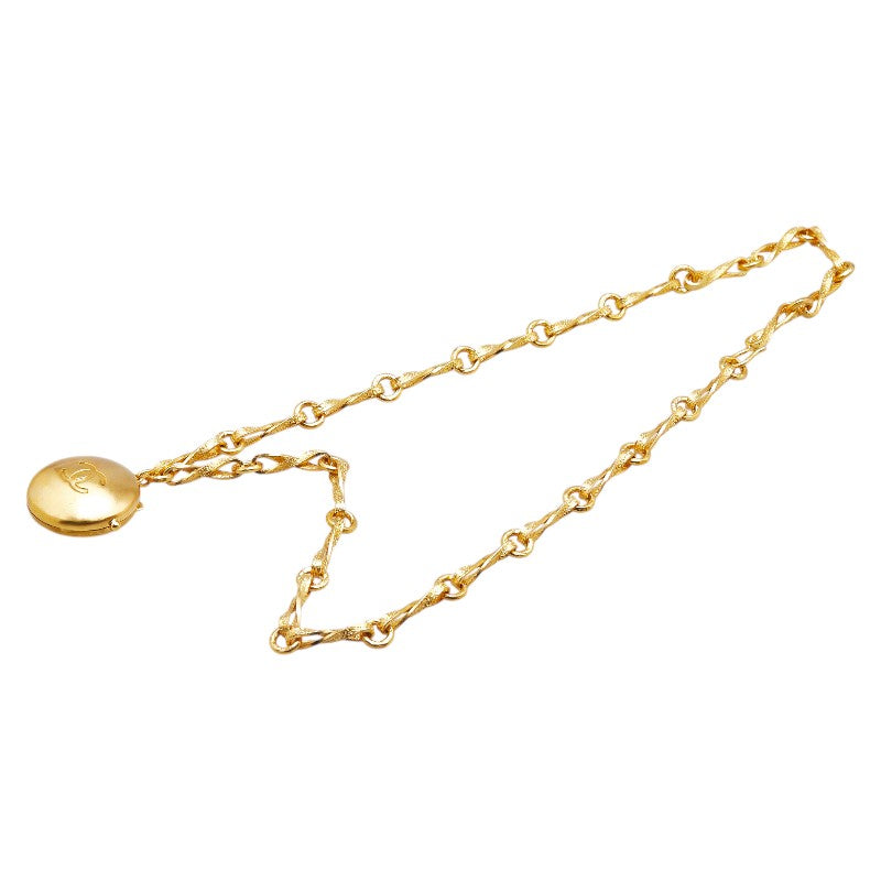Chanel Vintage Coco Mark Locket Pendant Necklace