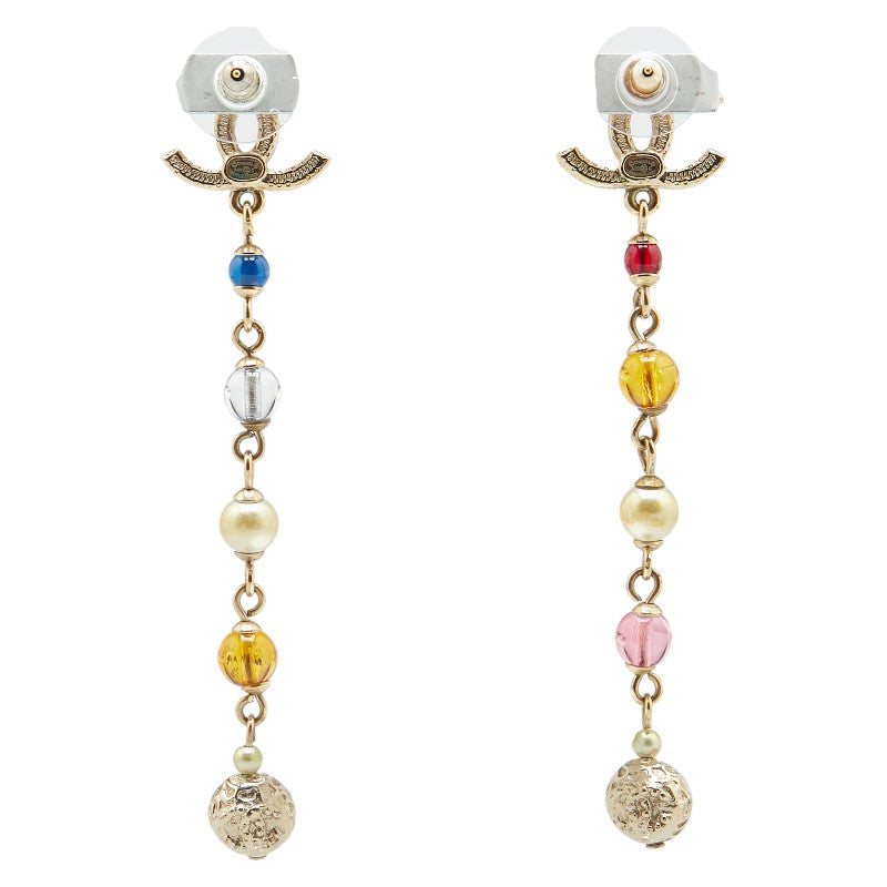 Chanel Coco Mark Rhinestone Bijou Earrings