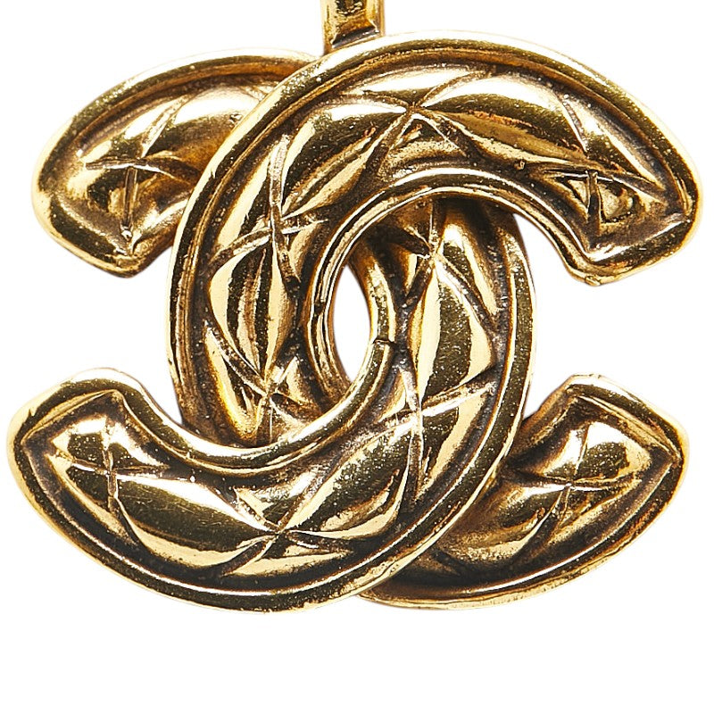 Chanel Matelasse Coco Mark Necklace Gold