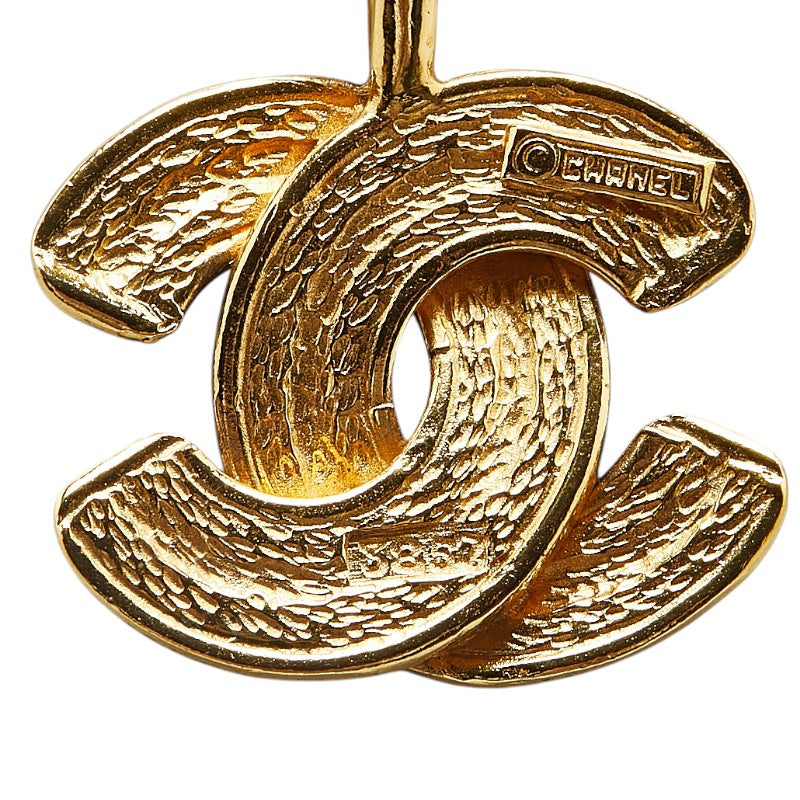 Chanel Matelasse Coco Mark Necklace Gold