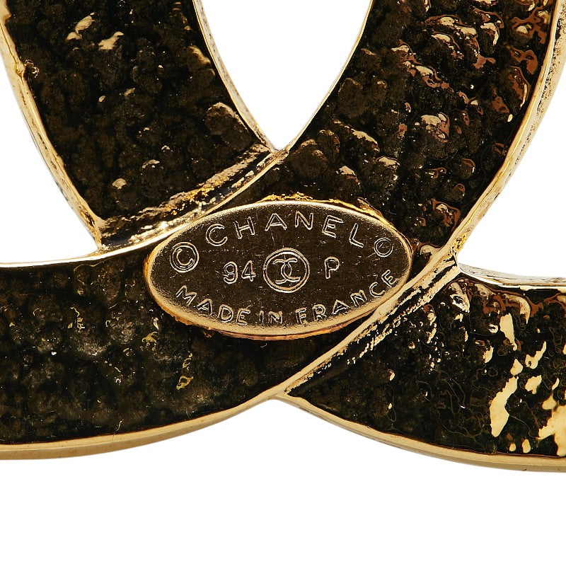 Chanel Vintage Coco Mark Brooch Gold