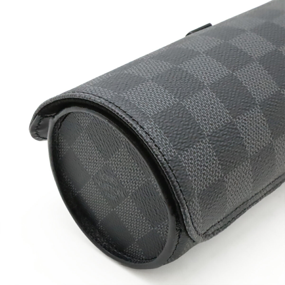 Louis Vuitton Etui 3 Montres Damier Graphite Watch Case