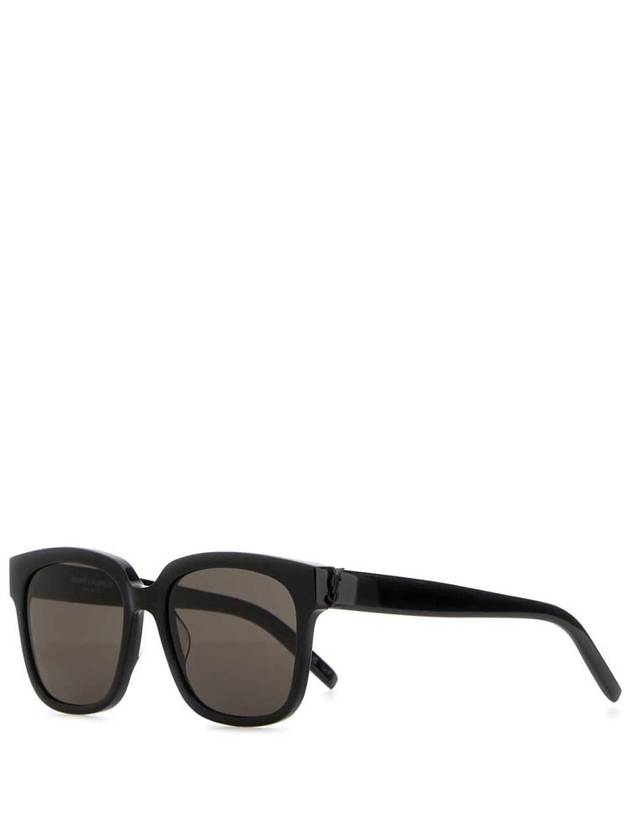 Saint Laurent Eyewear Logo Plaque Acetate Sunglasses Black