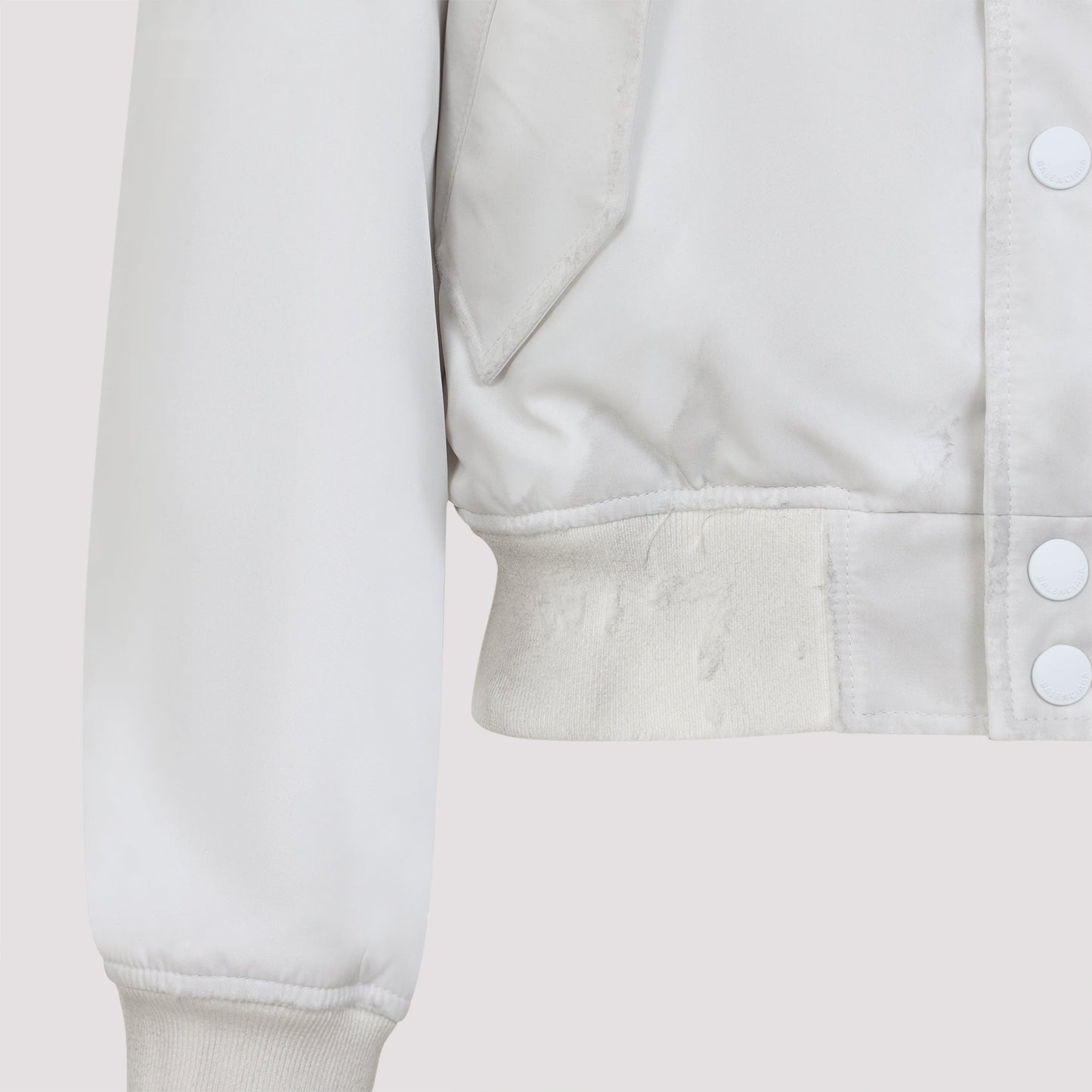 Balenciaga Shrunk Varsity Jacket Women