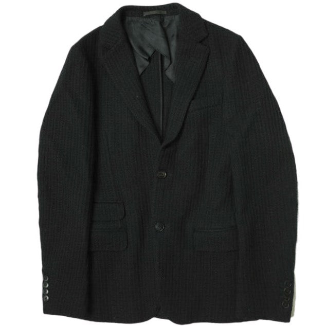 Gucci Wool Knit 2B Jacket Black