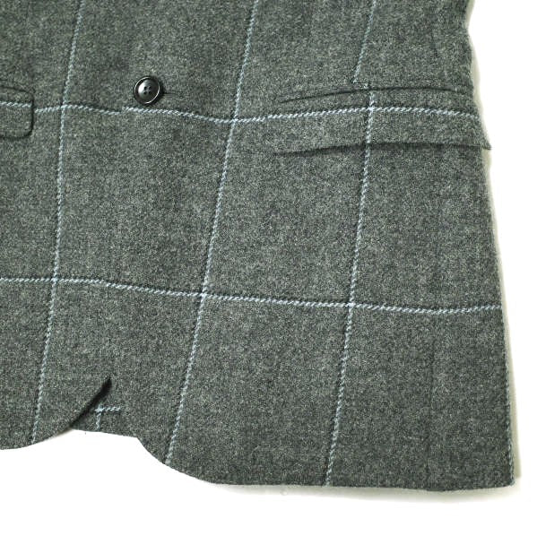 Gucci Wool 2B Jacket Gray Tailored