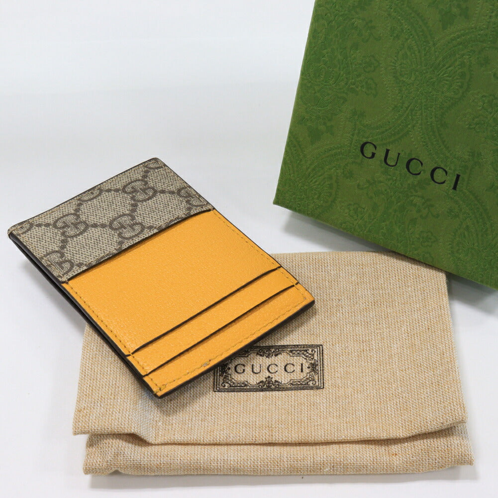 Gucci GG Supreme PVC Canvas Neo Vintage Card Case 597557 K9GOT 8861