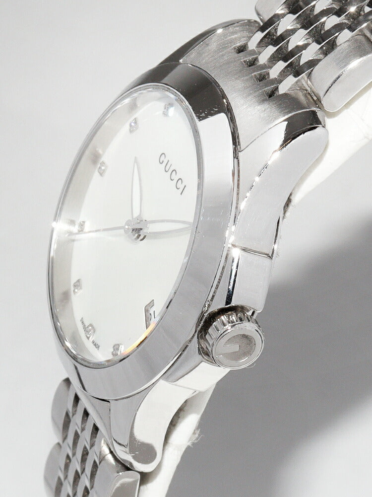 Gucci White Mother of Pearl G-Timeless Watch YA126504