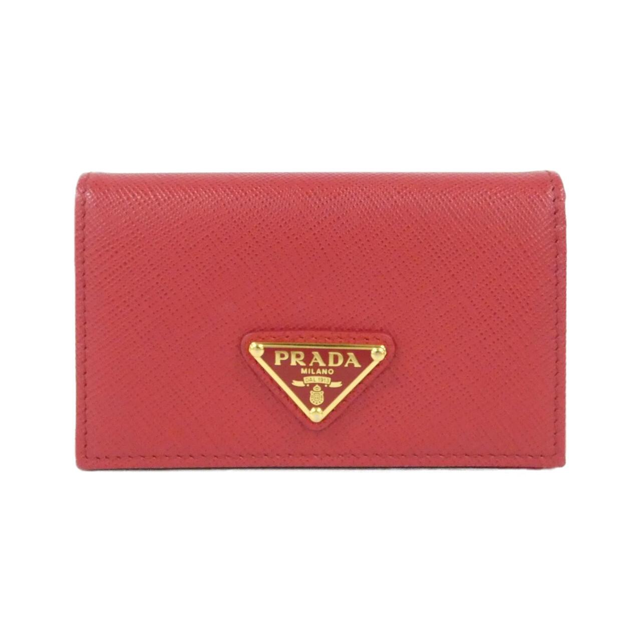 Prada 1MC122 Saffiano Triang Card Case