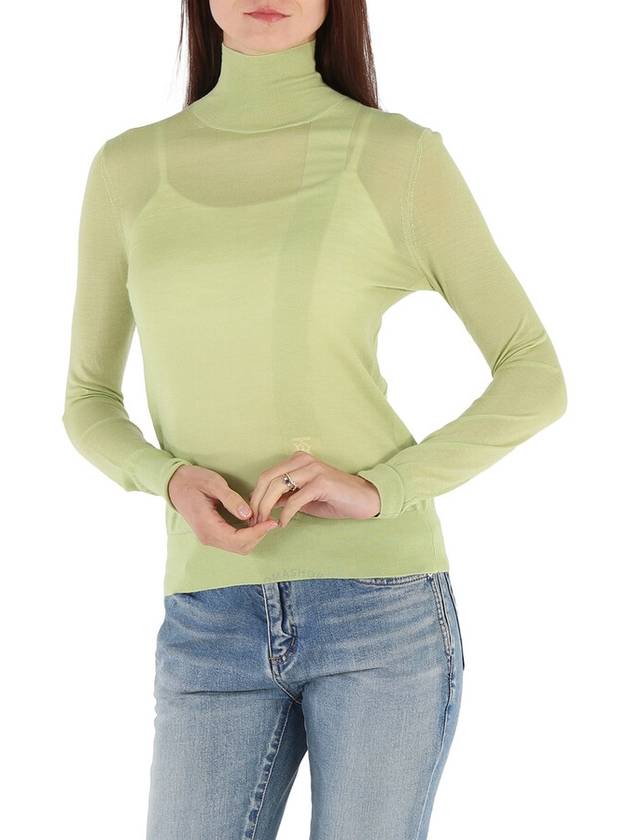 Burberry logo-embroidered knit turtleneck