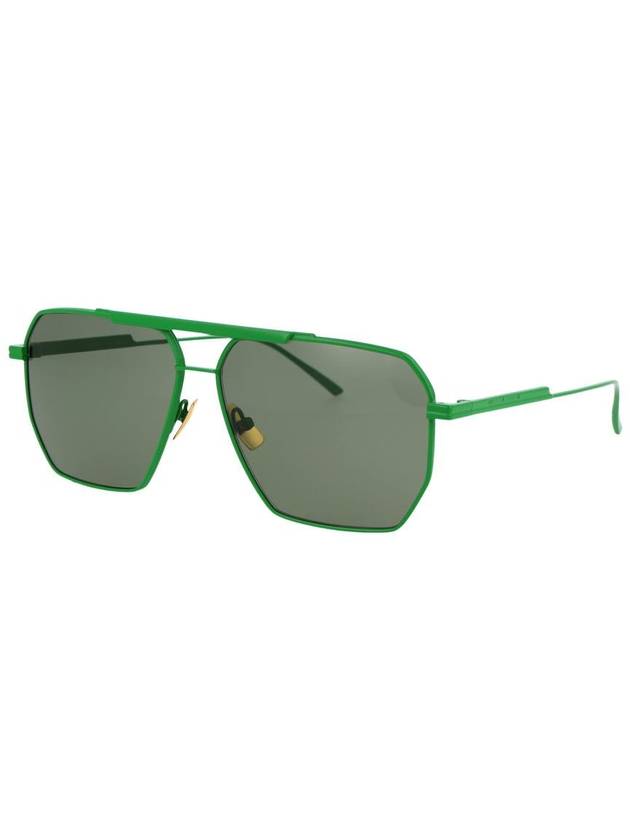 Bottega Veneta Eyewear Boeing Square Sunglasses Green