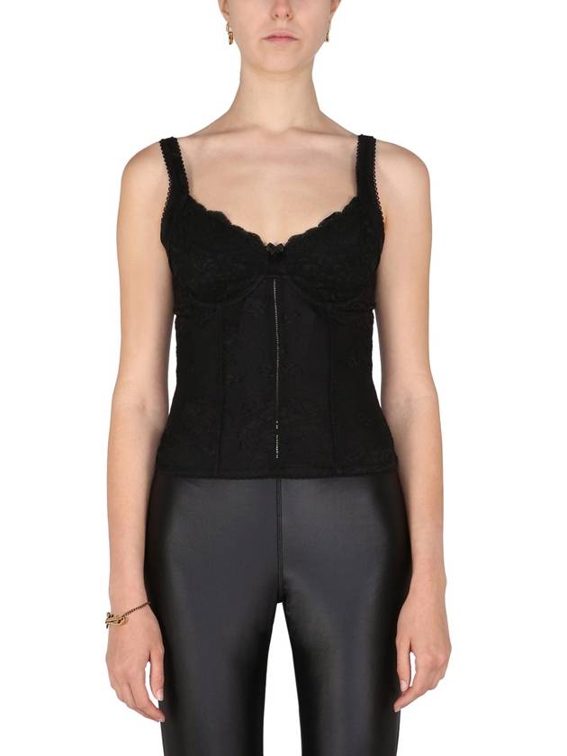 Balenciaga Women's Lingerie Top Sleeveless Black