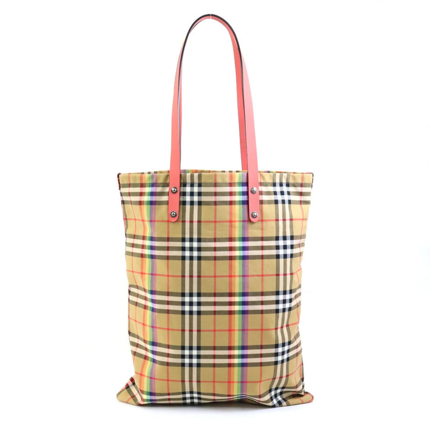 Burberry pink Cotton Leather Shoulder Bag Tote Bag ()