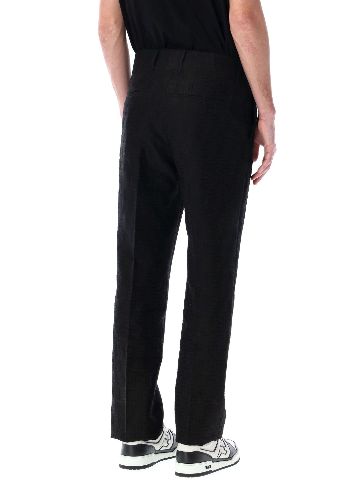 FENDI Linen Blend Pants for Men - Spring/Summer 2025