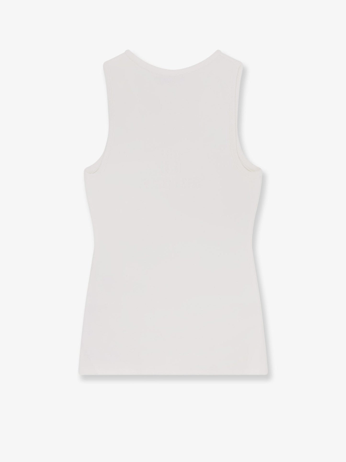 Balenciaga Women Ribbed Viscose Blend Tank Top
