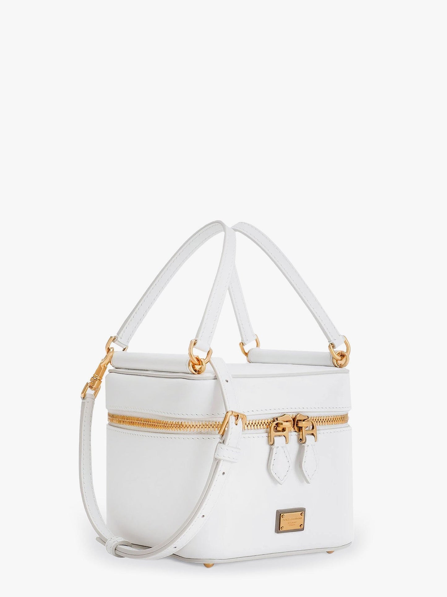 Dolce & Gabbana Women Sicily Leather Handbag With Iconic Logo Plate