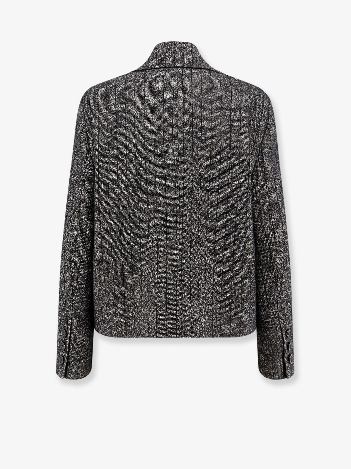 Dolce & Gabbana Women Wool Blend Striped Double-Breasted Blazer