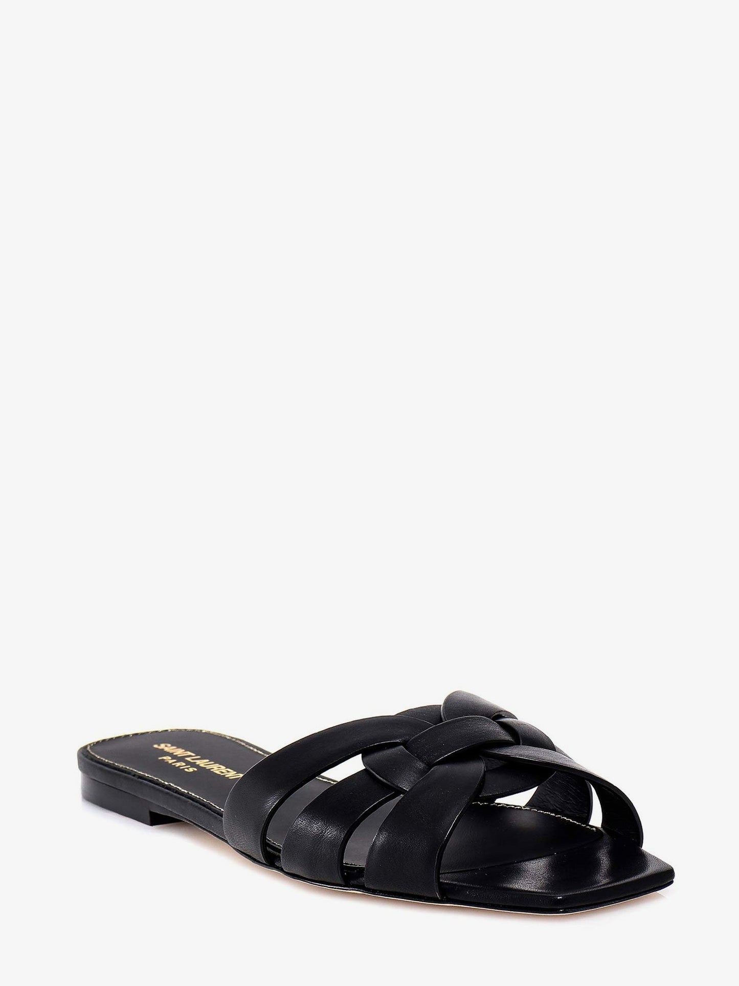 Saint Laurent Women Tribute 05 Leather Nu Pieds Flat Sandals