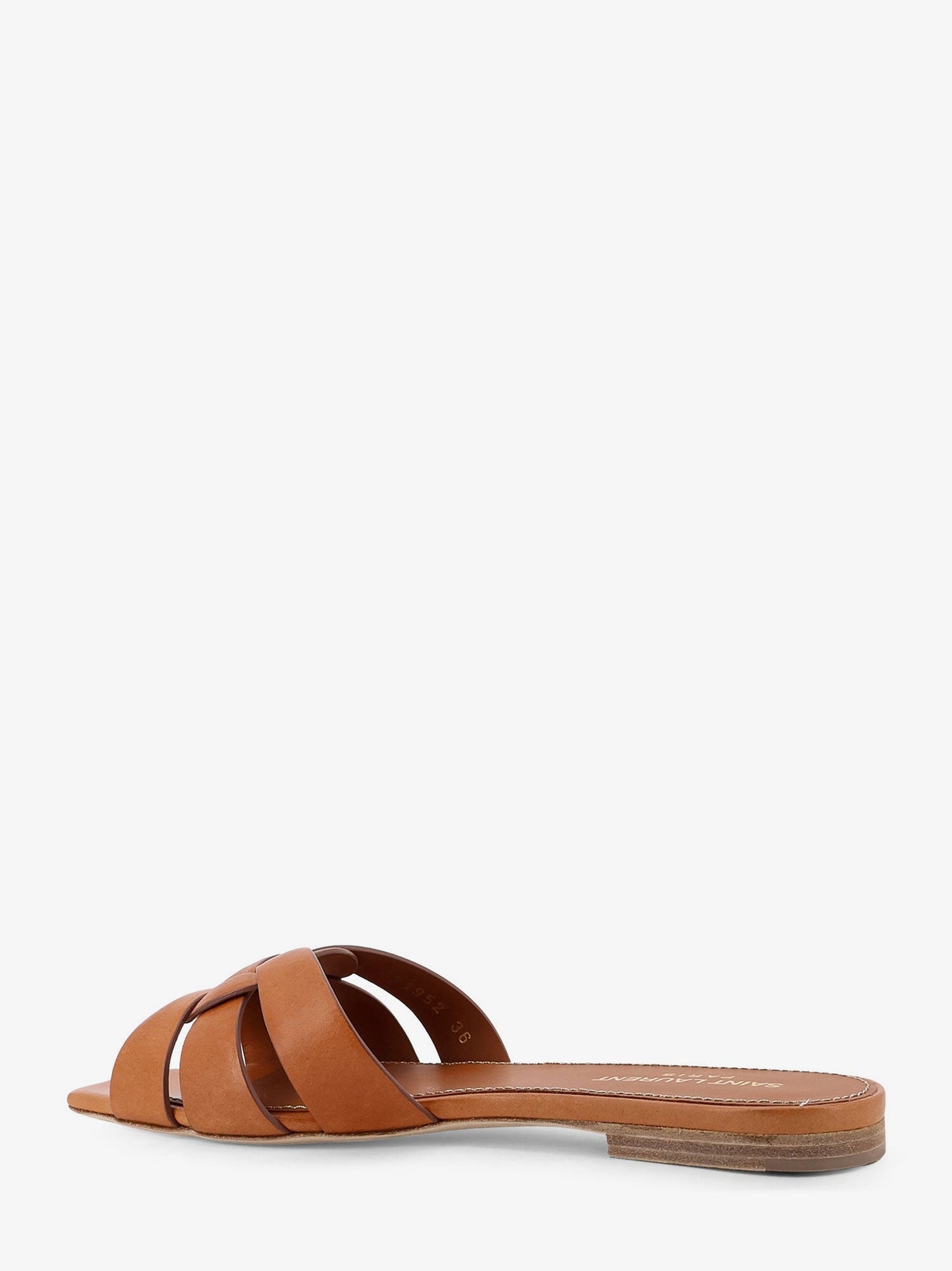 Saint Laurent Women Tribute 05 Flat Leather Sandals
