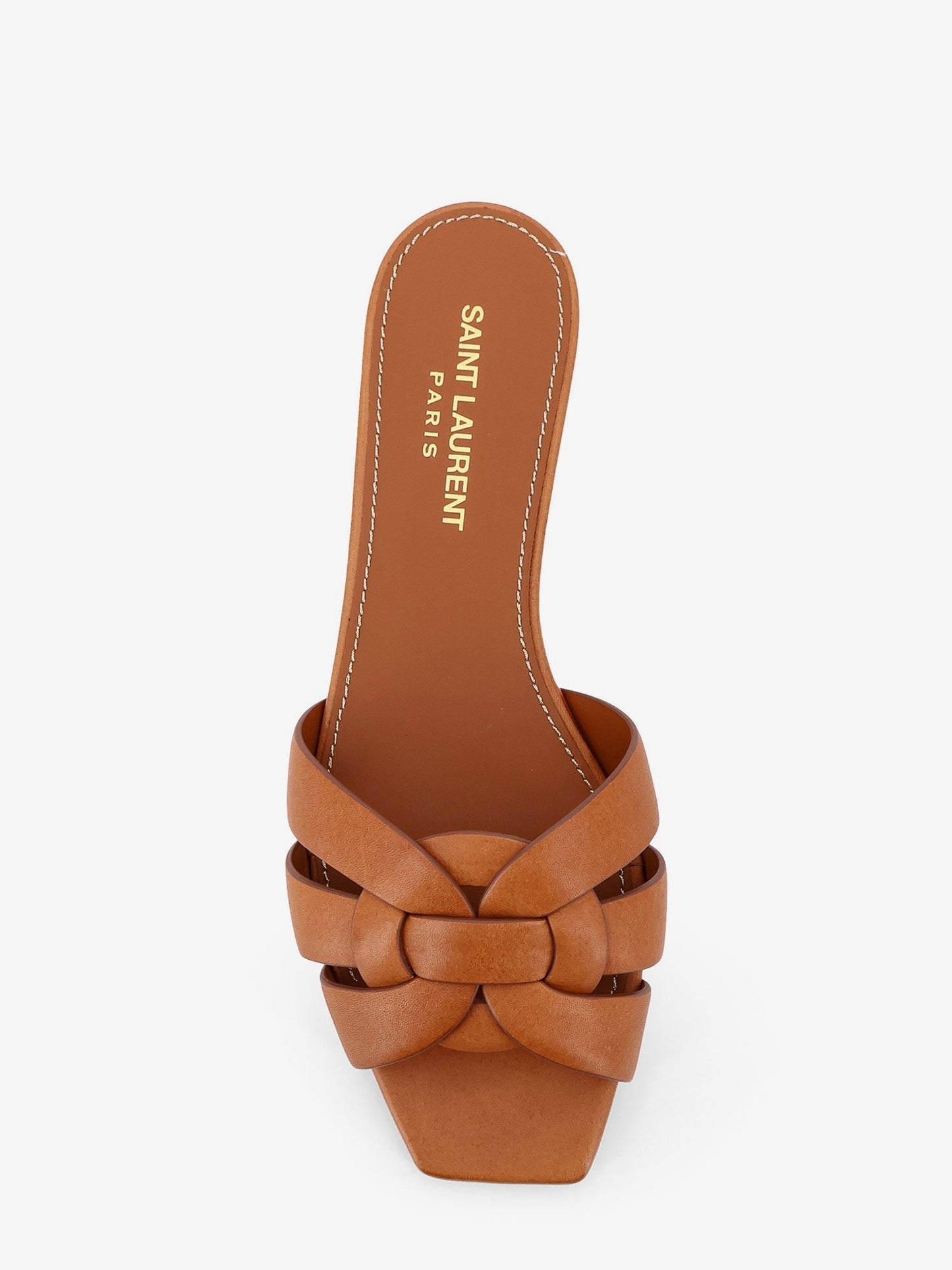 Saint Laurent Women Tribute 05 Flat Leather Sandals