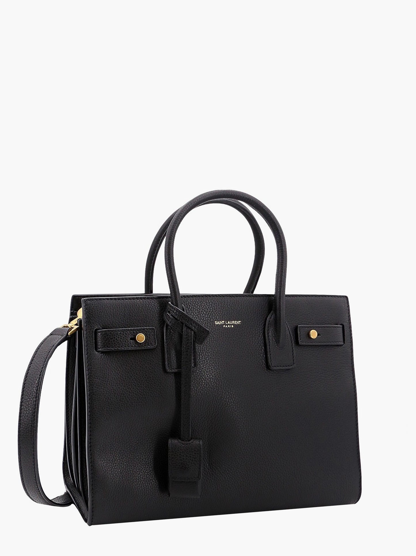 Saint Laurent Women Sac De Jour Baby Textured Leather Crossbody Bag