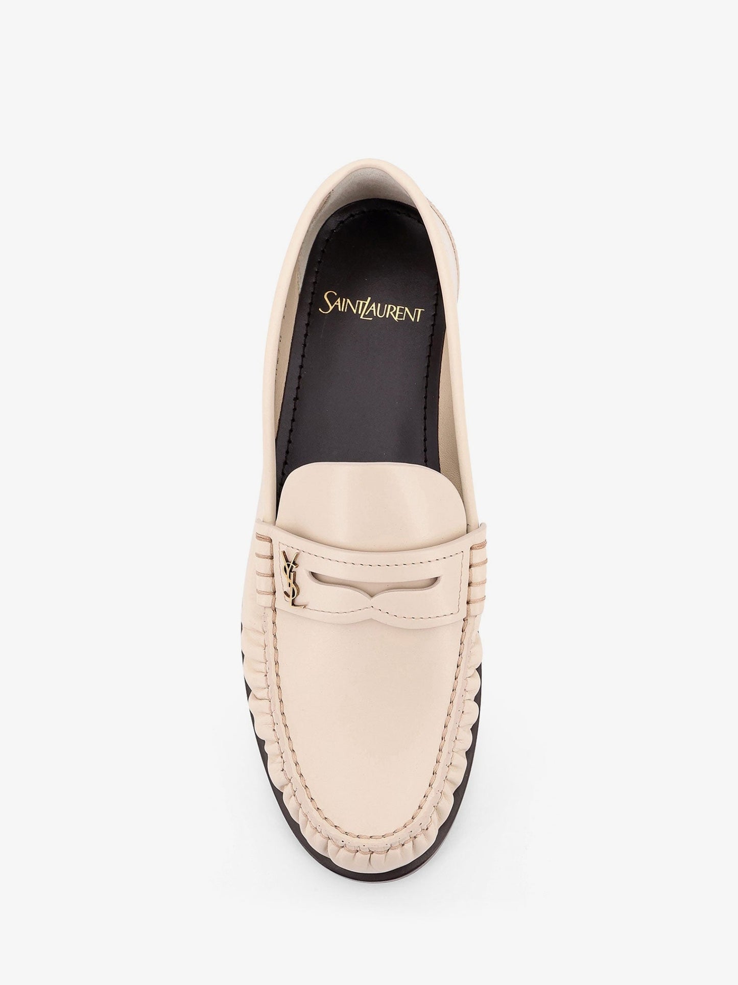 Saint Laurent Women Laurent 05 Moc Leather Loafers