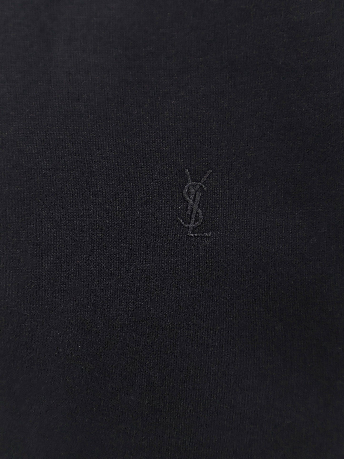 Saint Laurent Women Certified Cotton Sweatshirt With Cassandre Embroidery