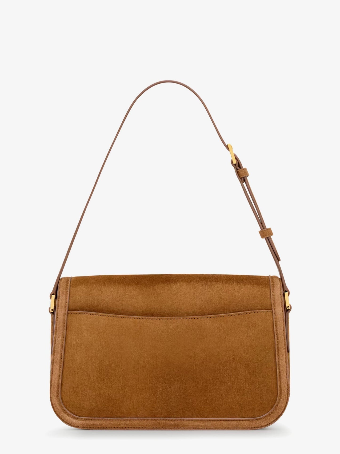 Saint Laurent Women Solferino Medium Suede Shoulder Bag