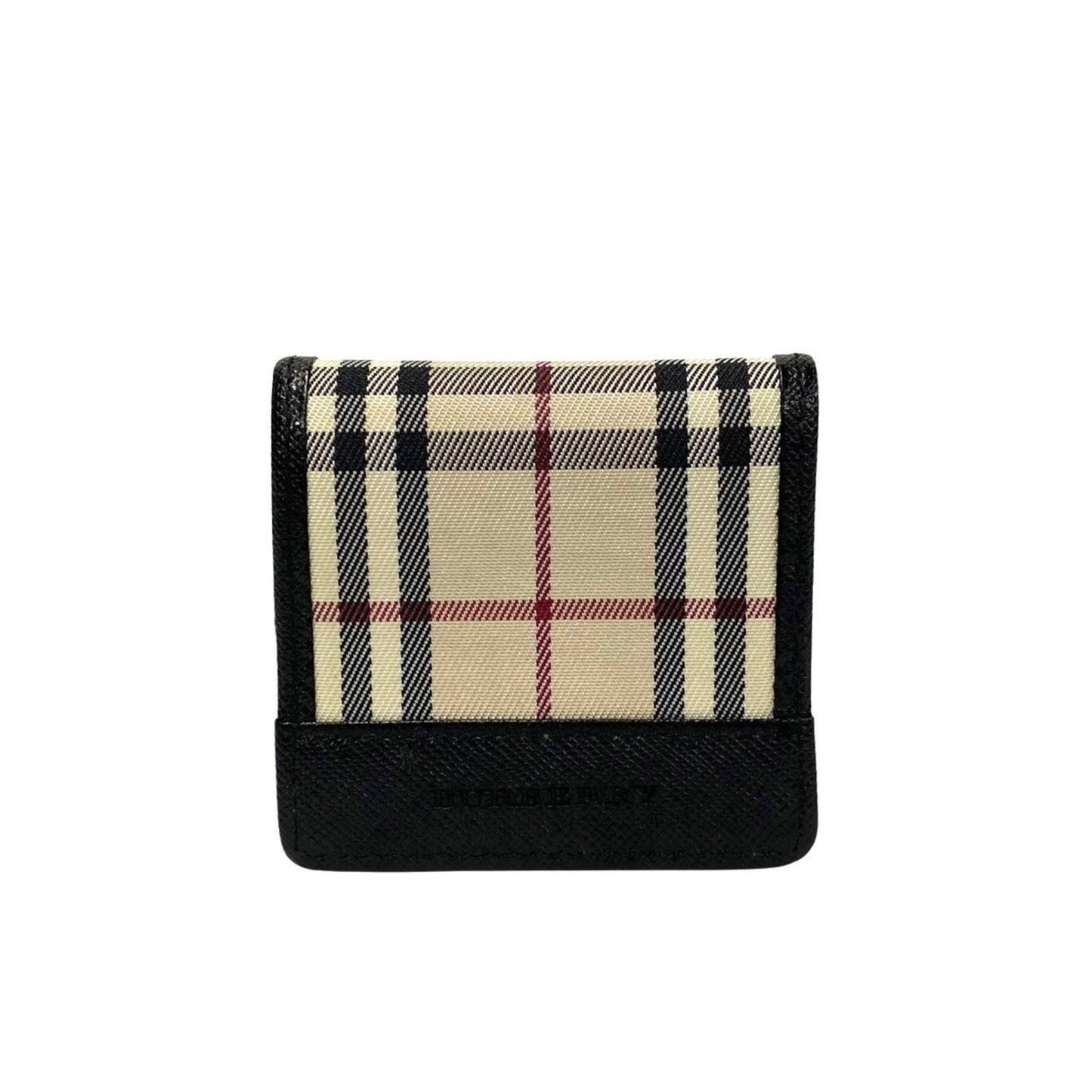 Burberry Color Canvas Leather Coin Purse/Coin Case ()