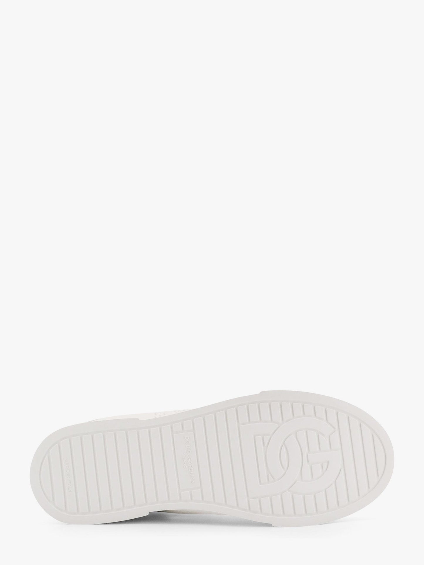 Dolce & Gabbana Women Portofino Low-Top Leather Sneakers With Lateral Monogram