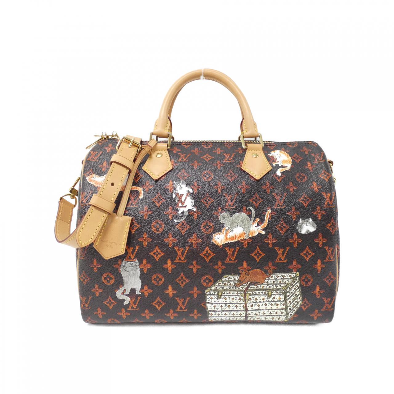 Louis Vuitton Catogram Coated Canvas Boston Bag