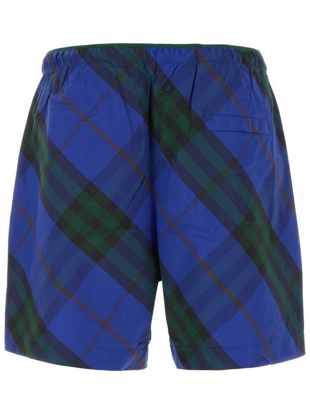 Burberry Check Twill Swim Shorts Blue