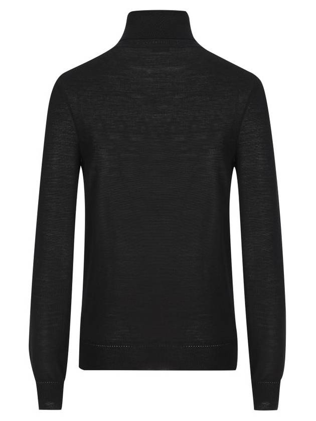 Saint Laurent Cassandre Wool Turtle Neck Black
