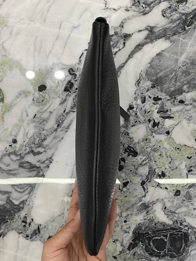 Balenciaga logo clutch bag