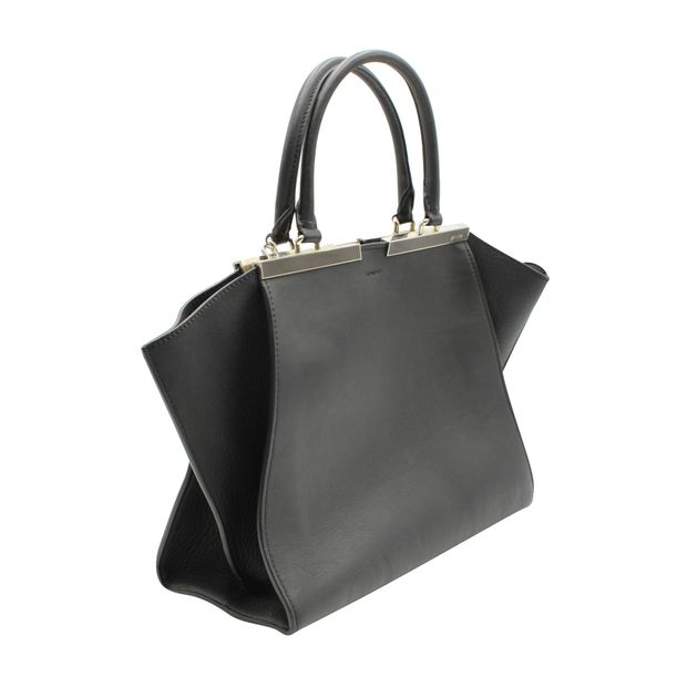FENDI Black 3Jours Leather Handbag