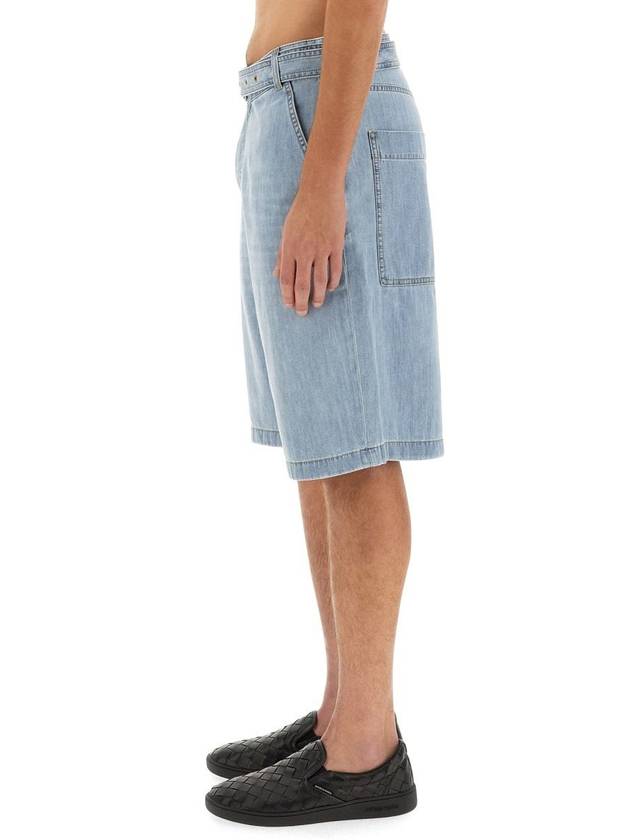 Bottega Veneta Denim Shorts Light Bleach